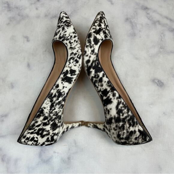 J. Crew Collection Dulci Spotted Fur Kitten Heel Pumps - Picture 8 of 11